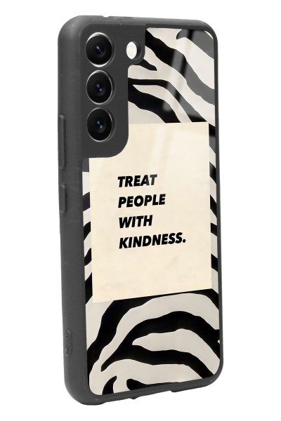 Samsung S22 Zebra Motto Tasarımlı Glossy Telefon Kılıfı