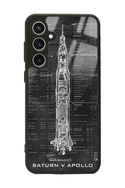 Samsung S23 FE Apollo Plan Tasarımlı Glossy Telefon Kılıfı