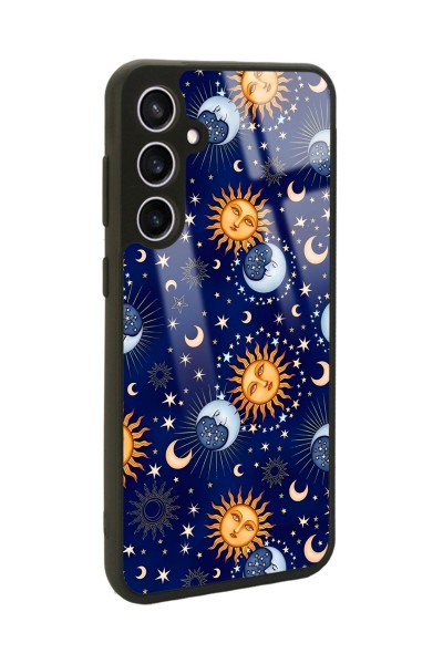Samsung S23 FE Ay Güneş Pijama Tasarımlı Glossy Telefon Kılıfı