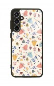 Samsung S23 FE Beyaz Bindanlı Tasarımlı Glossy Telefon Kılıfı