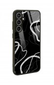 Samsung S23 FE Black Wave Tasarımlı Glossy Telefon Kılıfı