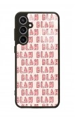 Samsung S23 FE Blah Blah Tasarımlı Glossy Telefon Kılıfı