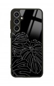 Samsung S23 FE Dark Leaf Tasarımlı Glossy Telefon Kılıfı