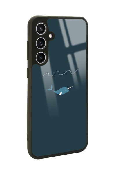 Samsung S23 FE Doodle Fish Tasarımlı Glossy Telefon Kılıfı