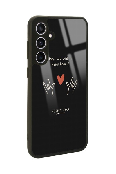 Samsung S23 FE Fight On Tasarımlı Glossy Telefon Kılıfı