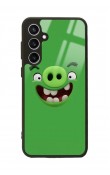Samsung S23 FE Green Angry Birds Tasarımlı Glossy Telefon Kılıfı