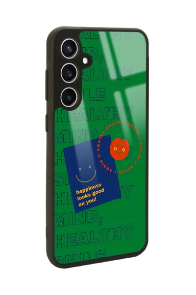 Samsung S23 FE Happy Green Tasarımlı Glossy Telefon Kılıfı
