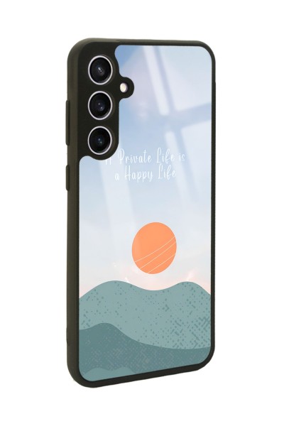 Samsung S23 FE Happy Life Tasarımlı Glossy Telefon Kılıfı