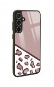 Samsung S23 FE Kahve Leopar Tasarımlı Glossy Telefon Kılıfı