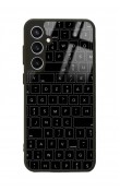 Samsung S23 FE Keyboard Tasarımlı Glossy Telefon Kılıfı