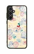 Samsung S23 FE Mickey Stamp Tasarımlı Glossy Telefon Kılıfı