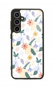 Samsung S23 FE Minik Çiçekler Tasarımlı Glossy Telefon Kılıfı