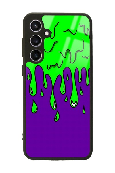 Samsung S23 FE Neon Damla Tasarımlı Glossy Telefon Kılıfı