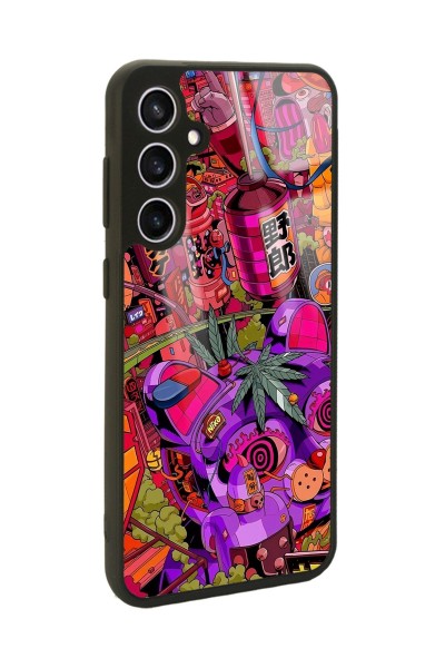 Samsung S23 FE Neon Island Tasarımlı Glossy Telefon Kılıfı
