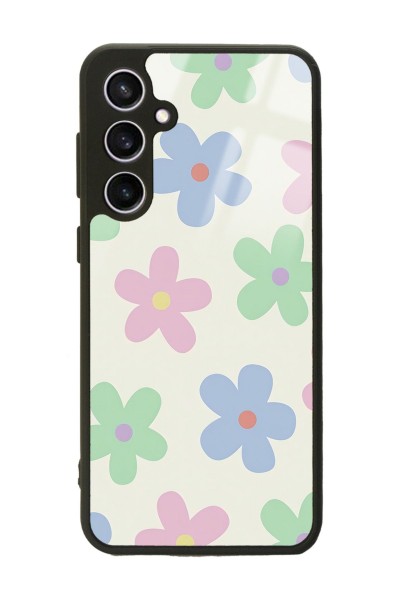 Samsung S23 FE Nude Çiçek Tasarımlı Glossy Telefon Kılıfı