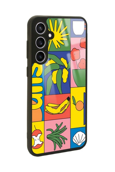 Samsung S23 FE Retro Collage Tasarımlı Glossy Telefon Kılıfı