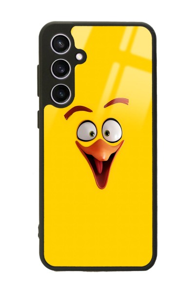 Samsung S23 FE Yellow Angry Birds Tasarımlı Glossy Telefon Kılıfı