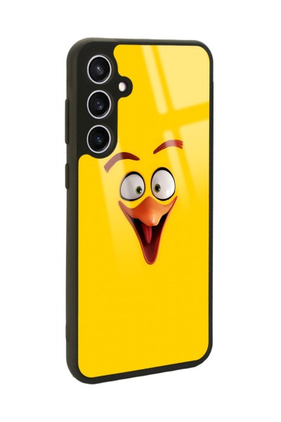 Samsung S23 FE Yellow Angry Birds Tasarımlı Glossy Telefon Kılıfı