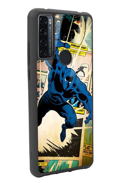 Tcl 20 Se Black Panther Kara Panter Tasarımlı Glossy Telefon Kılıfı