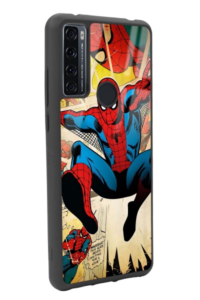 Tcl 20 Se Spider-man Örümcek Adam Tasarımlı Glossy Telefon Kılıfı