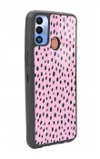 Tecno Spark 7t Pembe Benek Tasarımlı Glossy Telefon Kılıfı