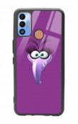 Tecno Spark 7t Purple Angry Birds Tasarımlı Glossy Telefon Kılıfı