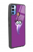 Tecno Spark 7t Purple Angry Birds Tasarımlı Glossy Telefon Kılıfı