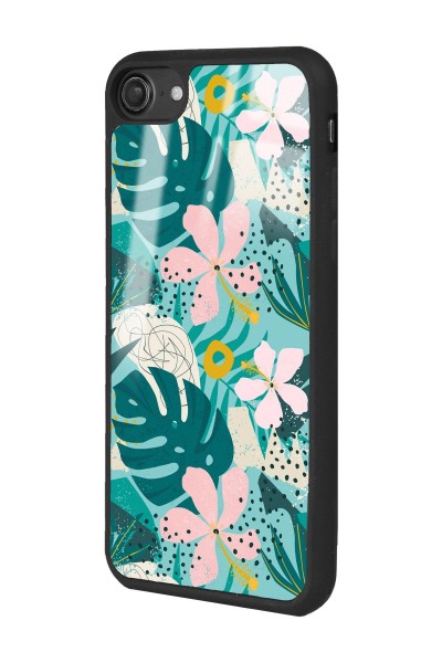 iPhone 7 - 8 Yaprak Sanatı Tasarımlı Glossy Telefon Kılıfı