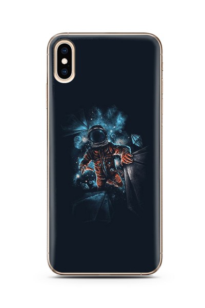 Uzay Boşluğu Tasarım Süper Şeffaf Silikon Telefon Kılıfı iPhone Xs Max