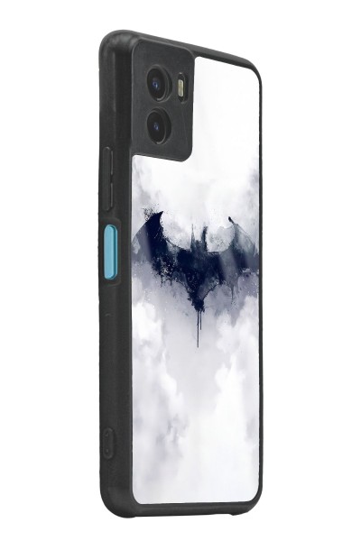 Vivo Y15s Beyaz Batman Tasarımlı Glossy Telefon Kılıfı