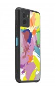 Vivo Y15s Colored Brush Tasarımlı Glossy Telefon Kılıfı