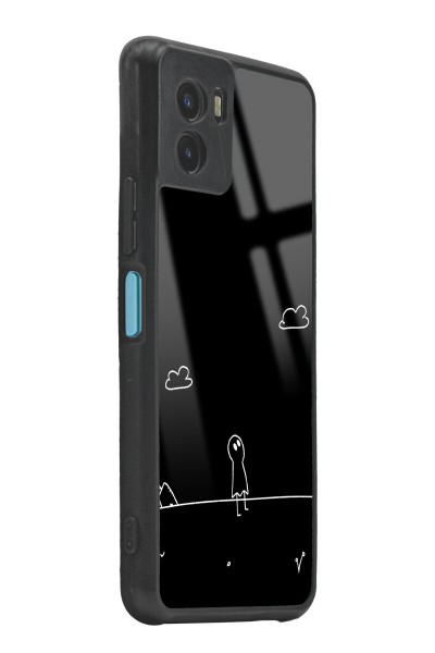 Vivo Y15s Doodle Casper Tasarımlı Glossy Telefon Kılıfı