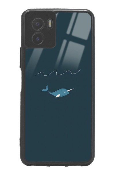 Vivo Y15s Doodle Fish Tasarımlı Glossy Telefon Kılıfı