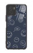 Vivo Y15s Doodle Smile Tasarımlı Glossy Telefon Kılıfı