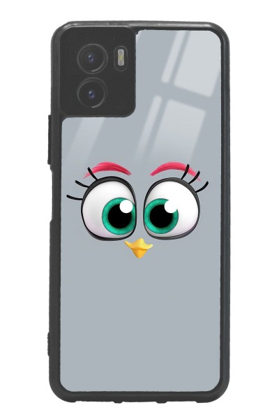 Vivo Y15s Grey Angry Birds Tasarımlı Glossy Telefon Kılıfı