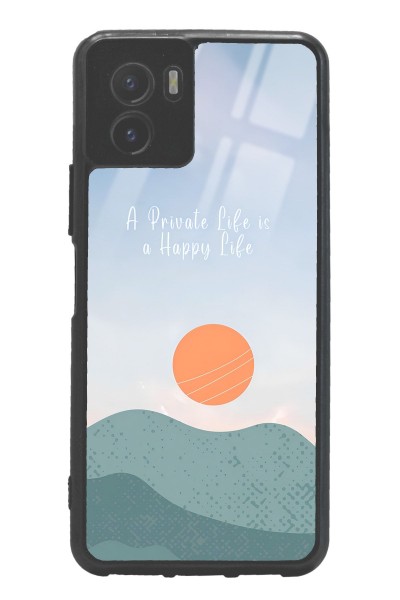 Vivo Y15s Happy Life Tasarımlı Glossy Telefon Kılıfı
