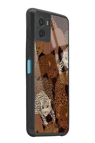 Vivo Y15s Leoparlar Tasarımlı Glossy Telefon Kılıfı