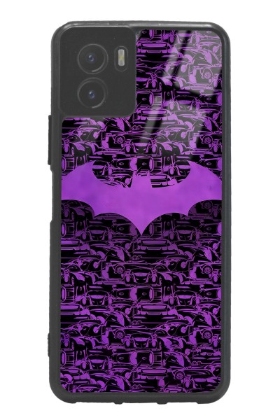 Vivo Y15s Lila Batman Tasarımlı Glossy Telefon Kılıfı