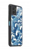 Vivo Y15s Mavi Dalga Tasarımlı Glossy Telefon Kılıfı