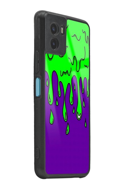 Vivo Y15s Neon Damla Tasarımlı Glossy Telefon Kılıfı