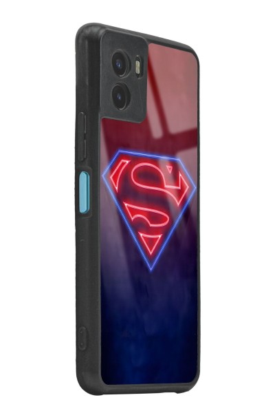 Vivo Y15s Neon Superman Tasarımlı Glossy Telefon Kılıfı