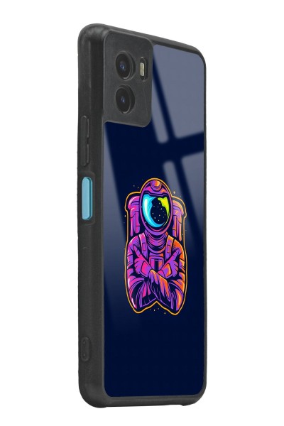 Vivo Y15s Neon Uyumlu Astronot Tasarımlı Glossy Telefon Kılıfı