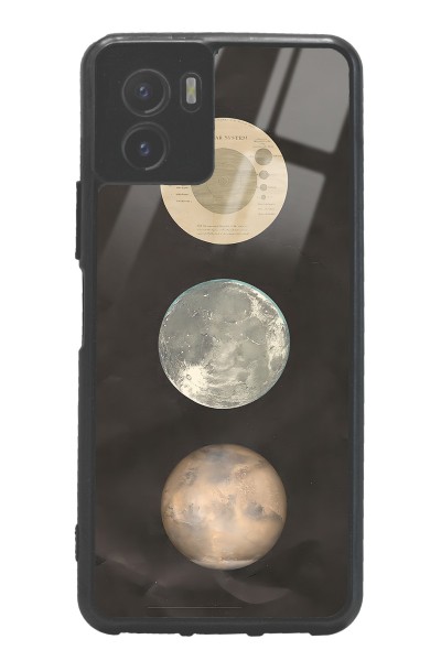 Vivo Y15s Night Moon Tasarımlı Glossy Telefon Kılıfı