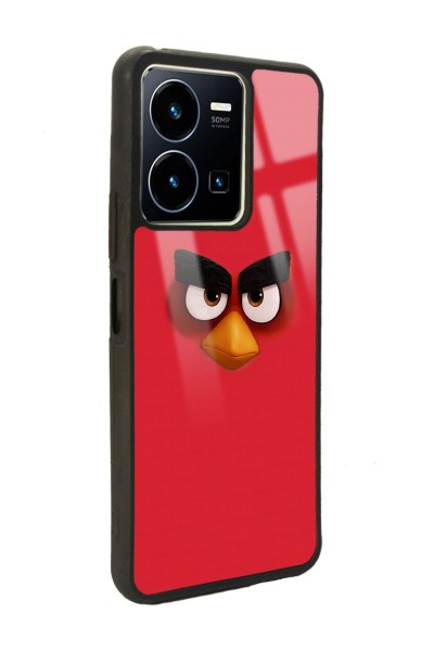 Vivo Y35 Red Angry Birds Tasarımlı Glossy Telefon Kılıfı
