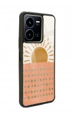 Vivo Y35 Suluboya Güneş Tasarımlı Glossy Telefon Kılıfı