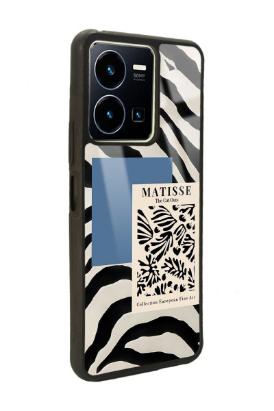 Vivo Y35 Zebra Matısse Tasarımlı Glossy Telefon Kılıfı