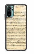 Xiaomi Redmi Note 10 - Note 10s Müzik Notaları Tasarımlı Glossy Telefon Kılıfı