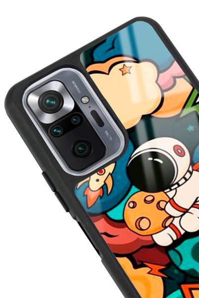 Xiaomi Redmi Note 10 Pro - Max Baby Astronaut Tasarımlı Glossy Telefon Kılıfı