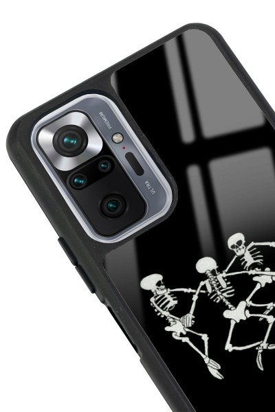 Xiaomi Redmi Note 10 Pro - Max Dancer Skeleton Tasarımlı Glossy Telefon Kılıfı