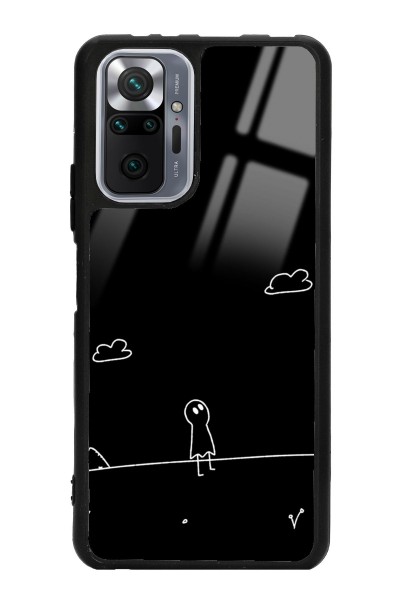 Xiaomi Redmi Note 10 Pro - Max Doodle Casper Tasarımlı Glossy Telefon Kılıfı